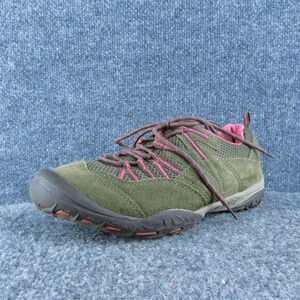 Khombu Pinehurst Women Sneaker Shoes Size‎ 7.5 Medium Brown Leather Lace Up